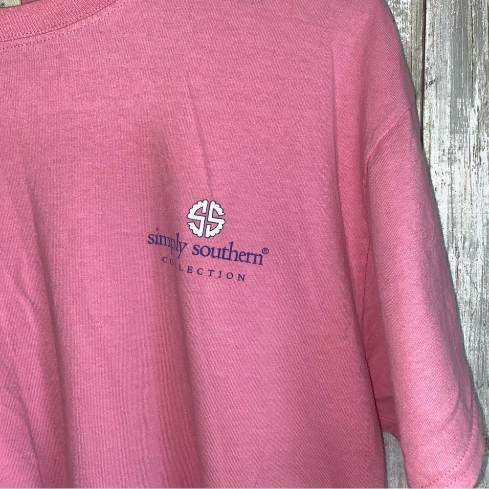 Simply Southern Pink Barn Hair Tee - Picture 2 of 5